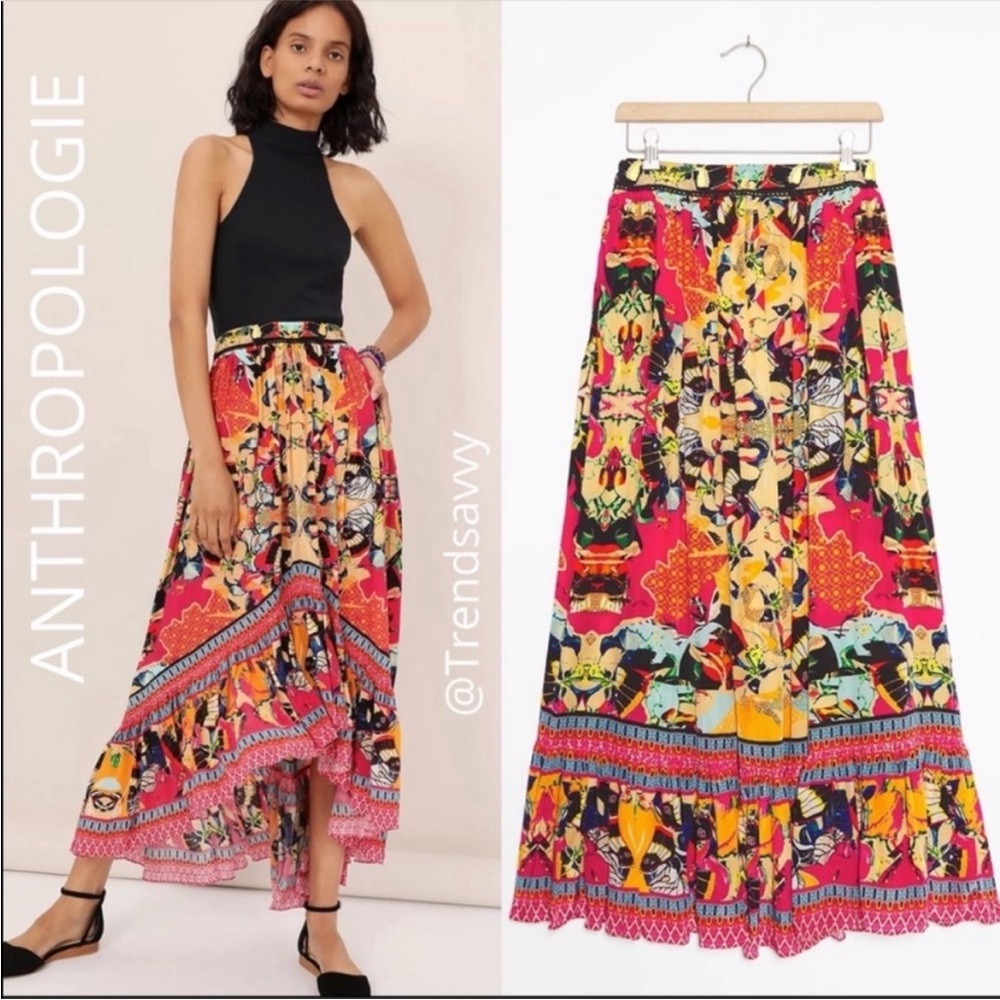 ANTHROPOLOGIE BHANUNI BY JYOTI CHRISTIA MAXI SKIRT